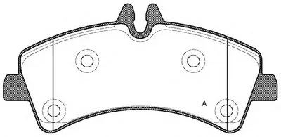 Комплект тормозных колодок, дисковый тормоз ADVANCE OPEN PARTS купить