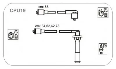 Комплект проводов зажигания JANMOR купить