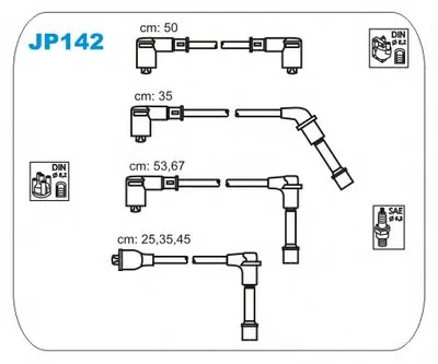 Комплект проводов зажигания JANMOR купить