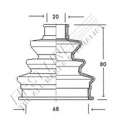 Пыльник, приводной вал FIRST LINE купить