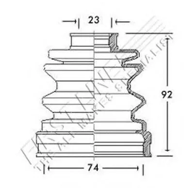 Пыльник, приводной вал FIRST LINE купить