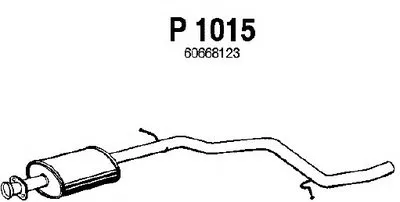 Средний глушитель выхлопных газов FENNO купить