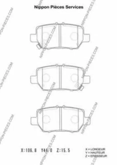 Комплект тормозных колодок, дисковый тормоз NPS купить