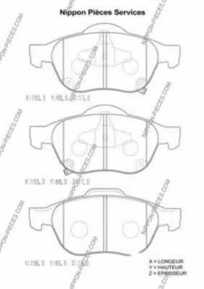 Комплект тормозных колодок, дисковый тормоз NPS купить