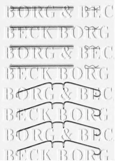 Комплектующие, колодки дискового тормоза BORG & BECK купить