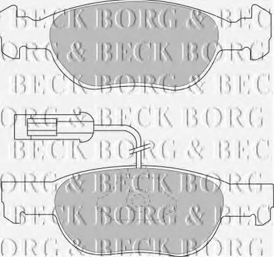 Комплект тормозных колодок, дисковый тормоз BORG & BECK купить