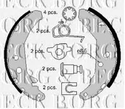 Комплект тормозных колодок BORG & BECK купить