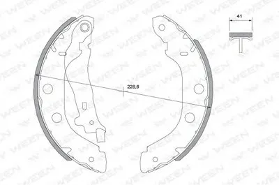 Комплект тормозных колодок WEEN купить