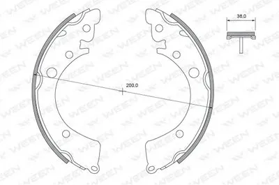 Комплект тормозных колодок WEEN купить