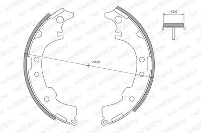 Комплект тормозных колодок WEEN купить