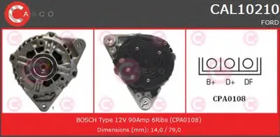 Генератор GENUINE SERIES CASCO купить