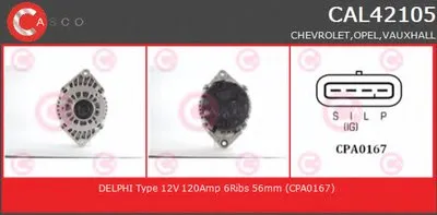 Генератор GENUINE SERIES CASCO купить