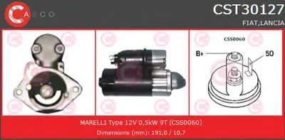 Стартер REMANUFACTURED SERIES CASCO купить