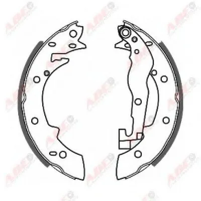 Комплект тормозных колодок ABE купить