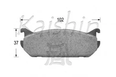 Комплект тормозных колодок, дисковый тормоз KAISHIN купить