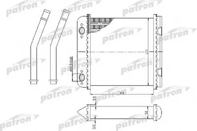 Теплообменник, отопление салона PATRON купить