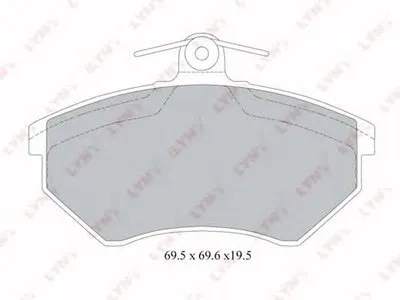 Комплект тормозных колодок, дисковый тормоз LYNXauto купить