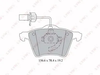 Комплект тормозных колодок, дисковый тормоз LYNXauto купить