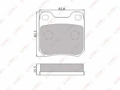 Комплект тормозных колодок, дисковый тормоз LYNXauto купить