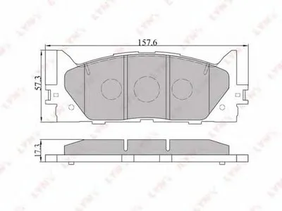 Комплект тормозных колодок, дисковый тормоз LYNXauto купить