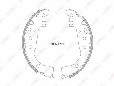 Комплект тормозных колодок LYNXauto купить