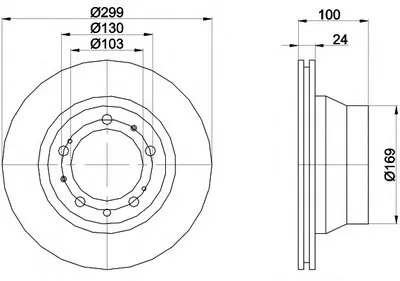 Тормозной диск HELLA PAGID купить