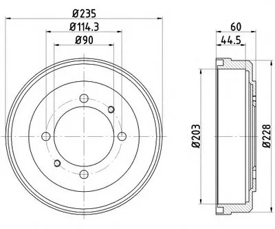 Тормозной барабан HELLA PAGID купить