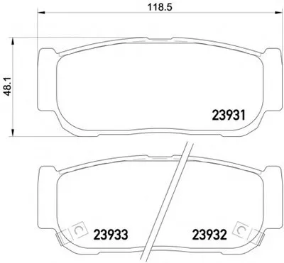 Комплект тормозных колодок, дисковый тормоз HELLA купить