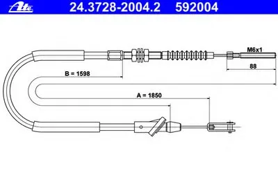 Тросик сцепления ATE купить