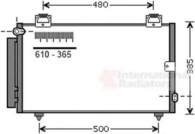 Конденсатор, кондиционер VAN WEZEL купить