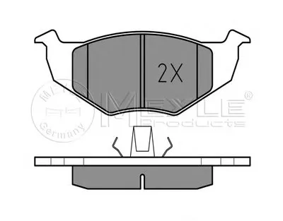 Комплект тормозных колодок, дисковый тормоз PLATINUM PAD MEYLE купить