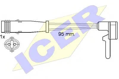 Сигнализатор, износ тормозных колодок ICER купить