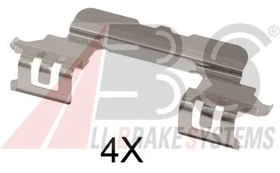 Комплектующие, колодки дискового тормоза A.B.S. купить