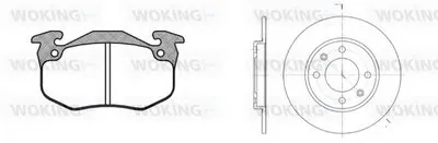 Комплект тормозов, дисковый тормозной механизм WOKING купить