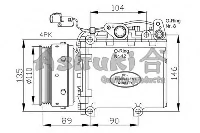 Компрессор, кондиционер ASHUKI купить