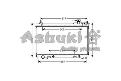 Радиатор, охлаждение двигателя ASHUKI купить