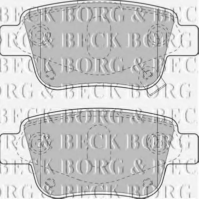 Комплект тормозных колодок, дисковый тормоз BORG & BECK купить