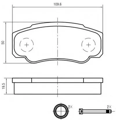 Комплект тормозных колодок, дисковый тормоз VEMA купить