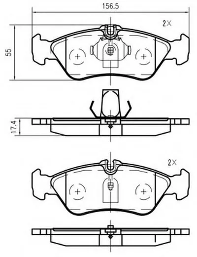 Комплект тормозных колодок, дисковый тормоз VEMA купить
