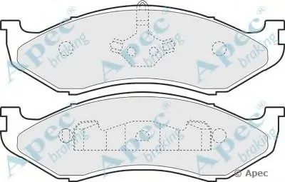 Комплект тормозных колодок, дисковый тормоз APEC braking купить