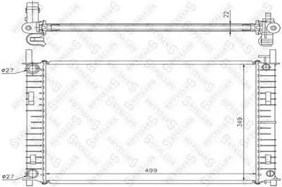 Радиатор, охлаждение двигателя STELLOX купить