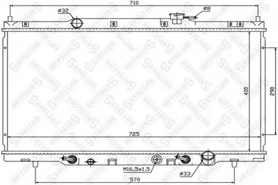 Радиатор, охлаждение двигателя STELLOX купить