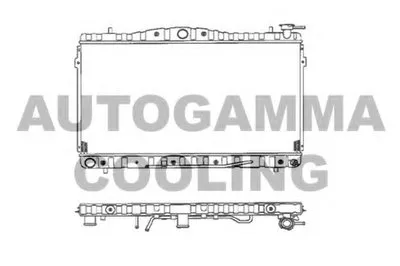 Радиатор, охлаждение двигателя AUTOGAMMA купить