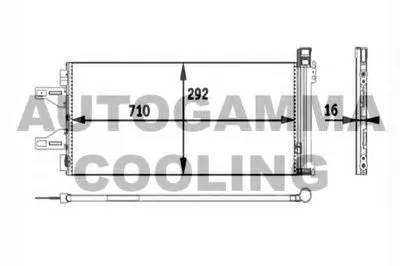 Конденсатор, кондиционер AUTOGAMMA купить