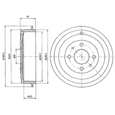 Тормозной барабан DELPHI купить