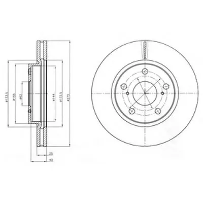 Тормозной диск DELPHI купить