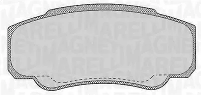 Комплект тормозных колодок, дисковый тормоз MAGNETI MARELLI купить