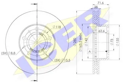 Тормозной диск ICER купить