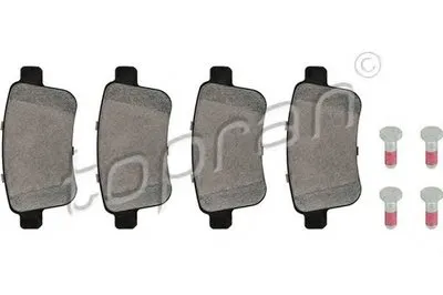 Комплект тормозных колодок, дисковый тормоз TOPRAN купить