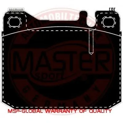 Комплект тормозных колодок, дисковый тормоз Anti-Noise MASTER-SPORT купить